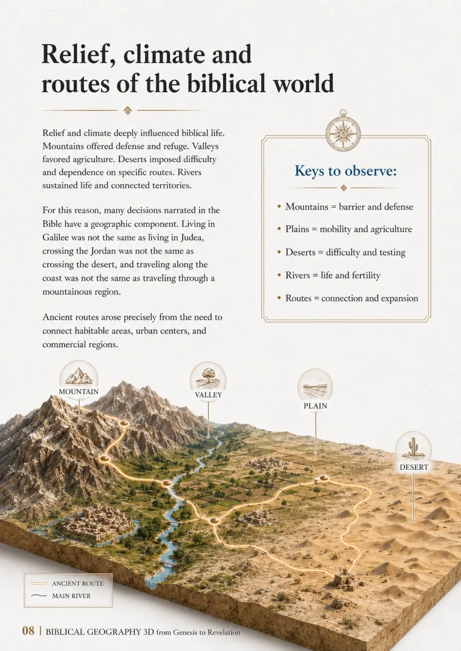 Relief, climate and routes of the biblical world