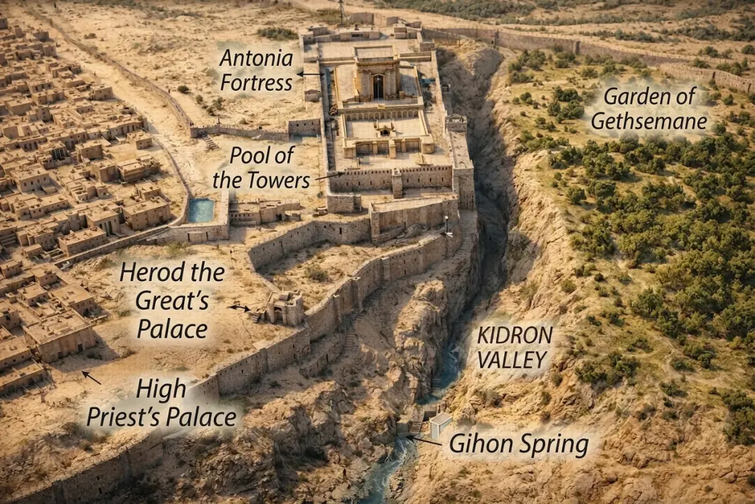 Jerusalem with Antonia Fortress